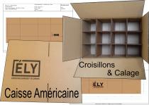 Logo Emballage carton - Caisse américaine Personnalisée Pakdéem